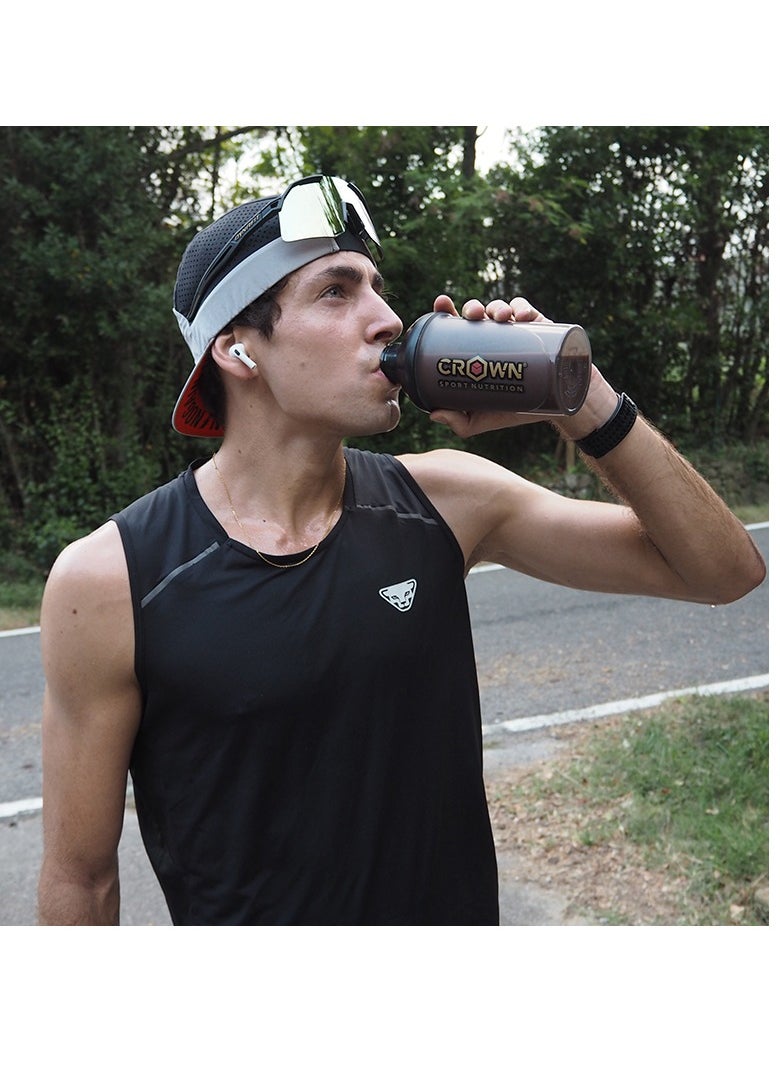 Crown Sport Nutrition 3:1 Vegan Recovery+ - Muscle Recovery with Vegan Protein Isolate, Carbohydrates, Leucine, Glutamine and Minerals. Vegan Post-Workout, Chocolate Flavor, 750 Gram