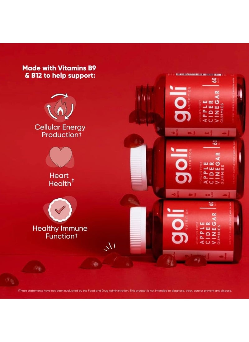 Goli Apple Cider Vinegar Gummies 60Pcs