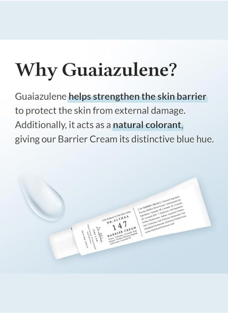 Dr. Althea 147 Barrier Cream – Intensive Moisturizing & Skin Barrier Strengthening Cream, 50ml – Nourishing & Soothing for Dry and Sensitive Skin