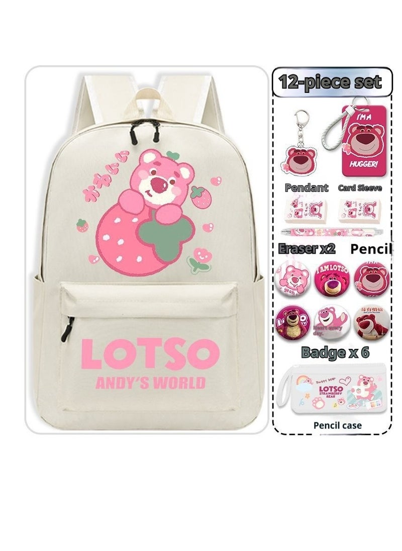 13-Piece Cartoon Lotso Backpack Set