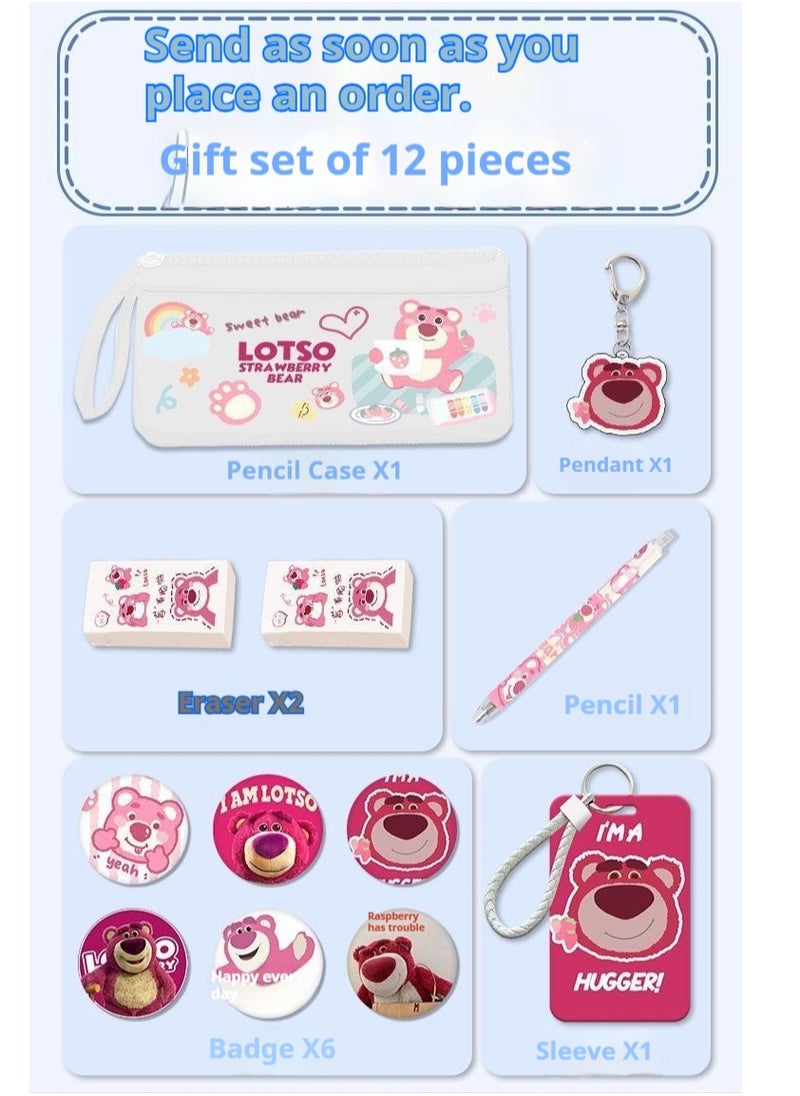 13-Piece Cartoon Lotso Backpack Set