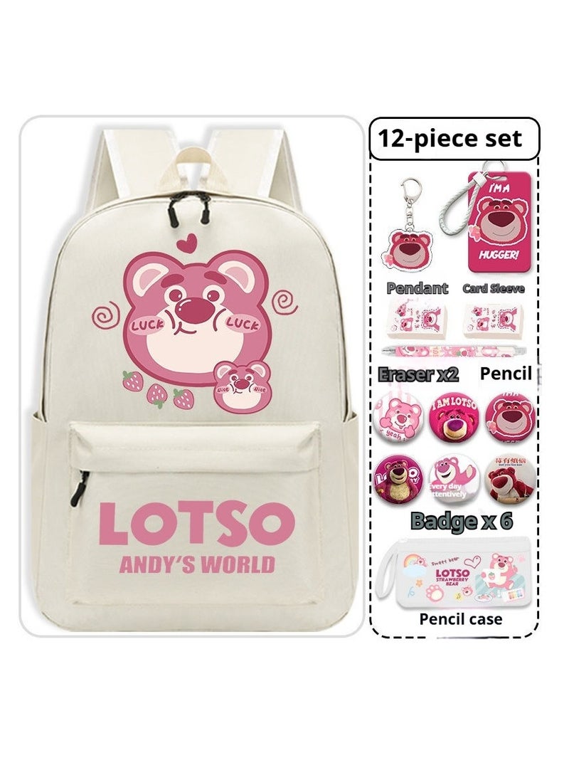 13-Piece Cartoon Lotso Backpack Set