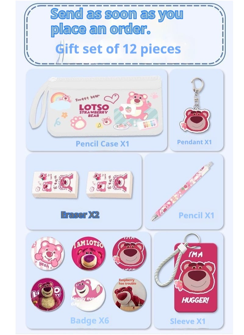 13-Piece Cartoon Lotso Backpack Set