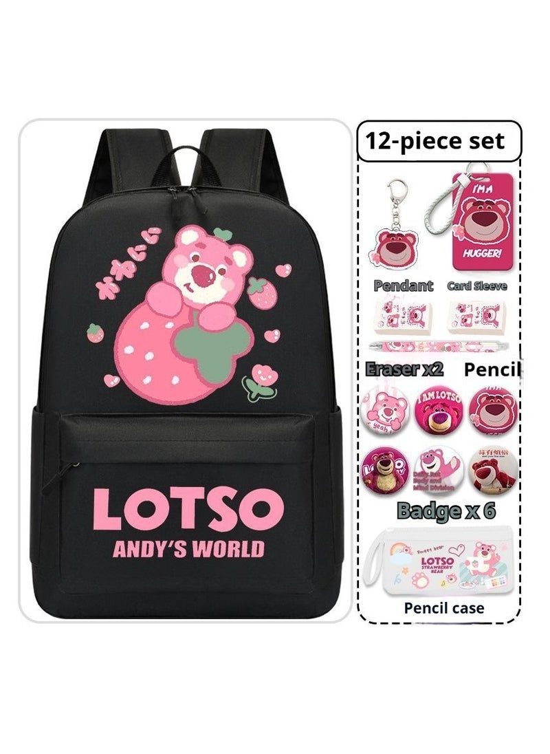 13-Piece Cartoon Lotso Backpack Set