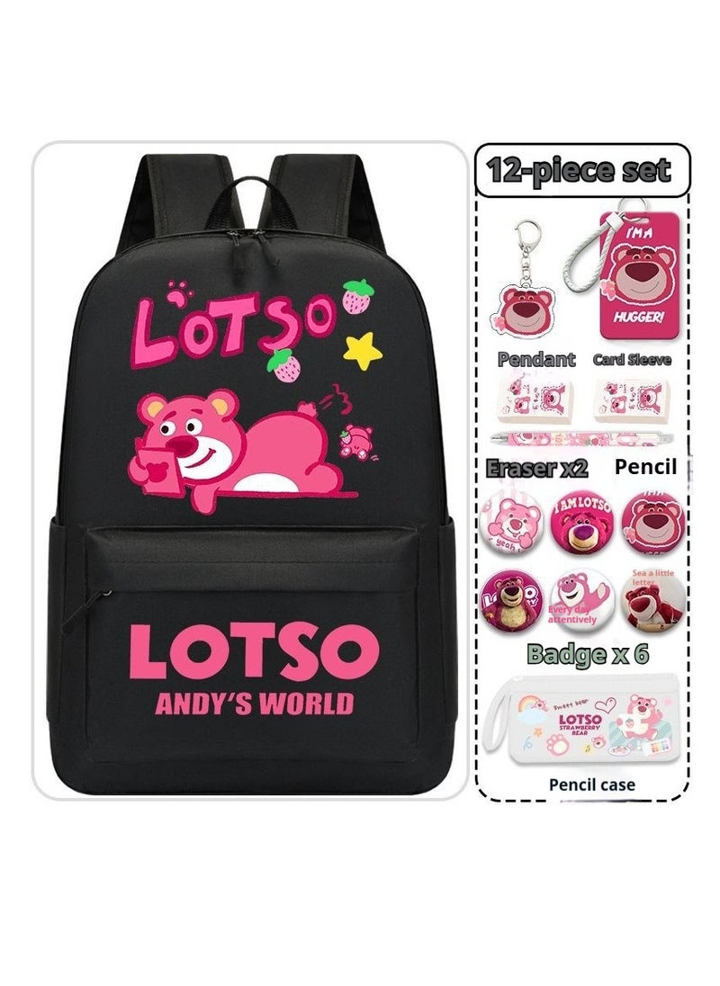 13-Piece Cartoon Lotso Backpack Set