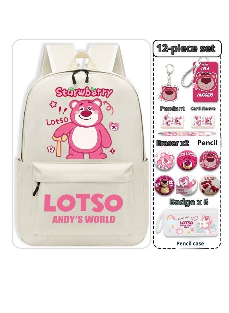 13-Piece Cartoon Lotso Backpack Set