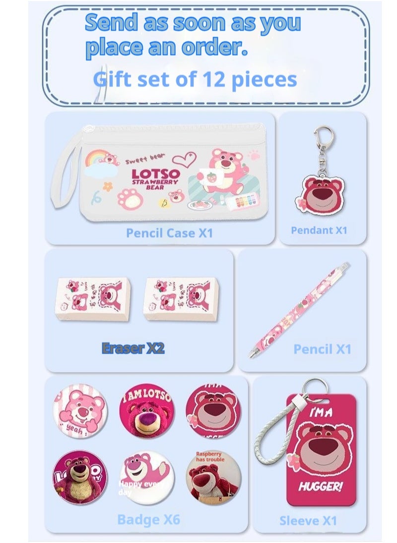 13-Piece Cartoon Lotso Backpack Set