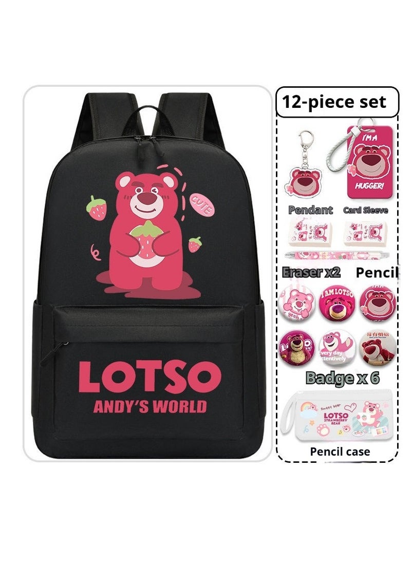 13-Piece Cartoon Lotso Backpack Set