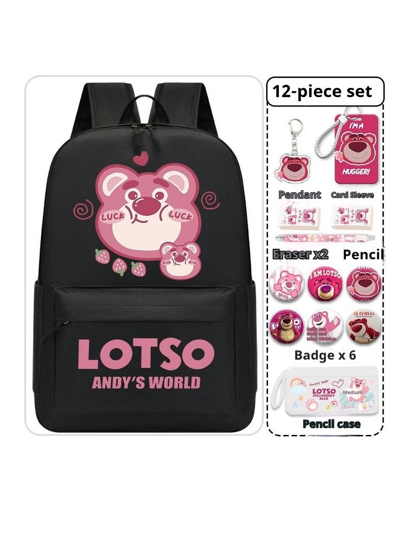 13-Piece Cartoon Lotso Backpack Set