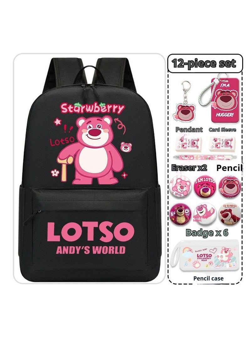 13-Piece Cartoon Lotso Backpack Set