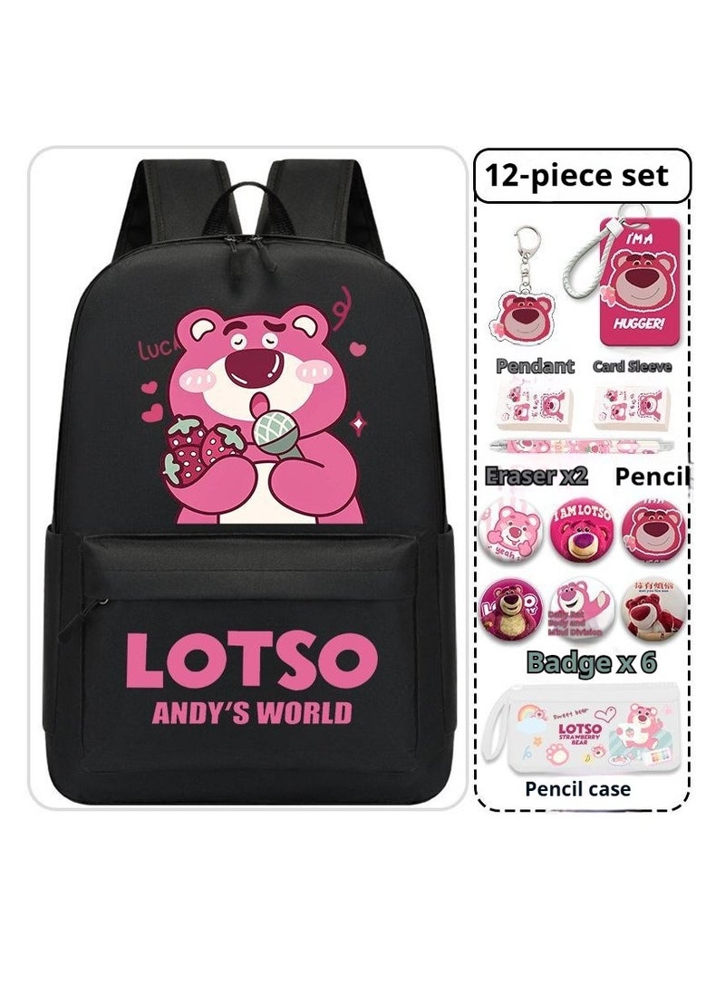 13-Piece Cartoon Lotso Backpack Set