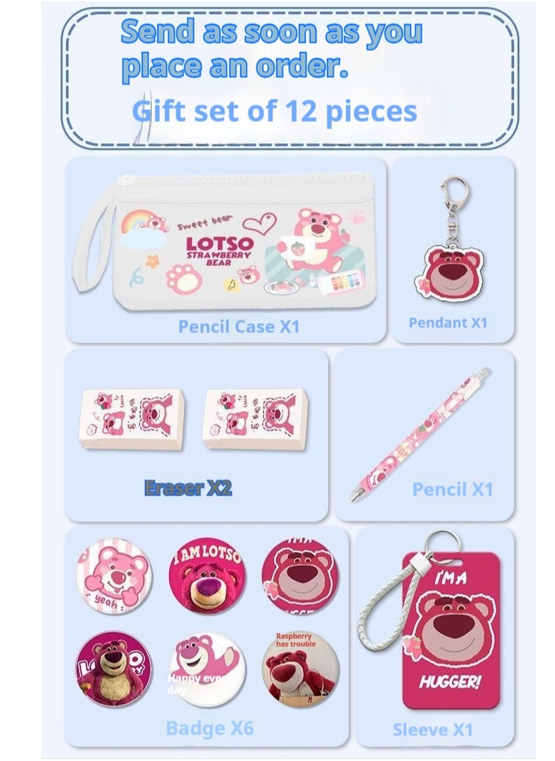 13-Piece Cartoon Lotso Backpack Set