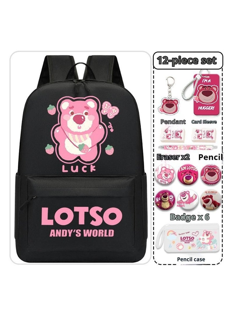 13-Piece Cartoon Lotso Backpack Set