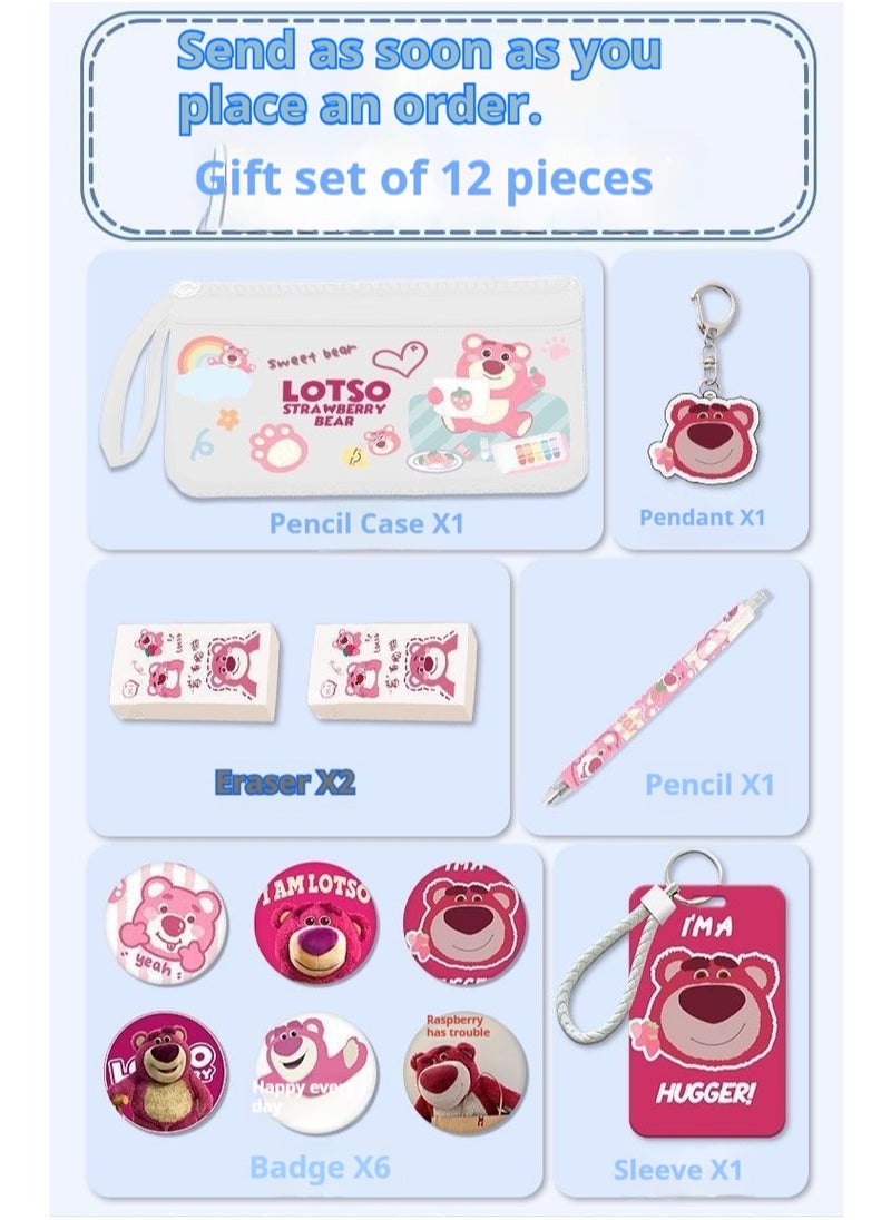 13-Piece Cartoon Lotso Backpack Set