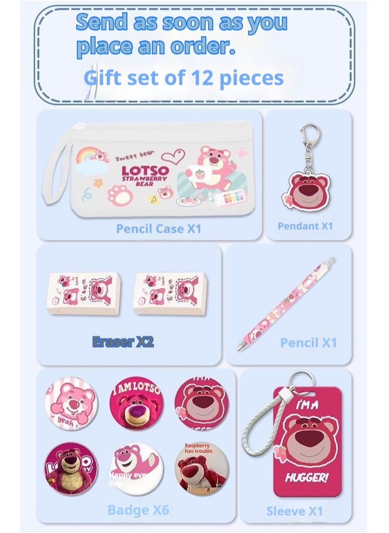 13-Piece Cartoon Lotso Backpack Set