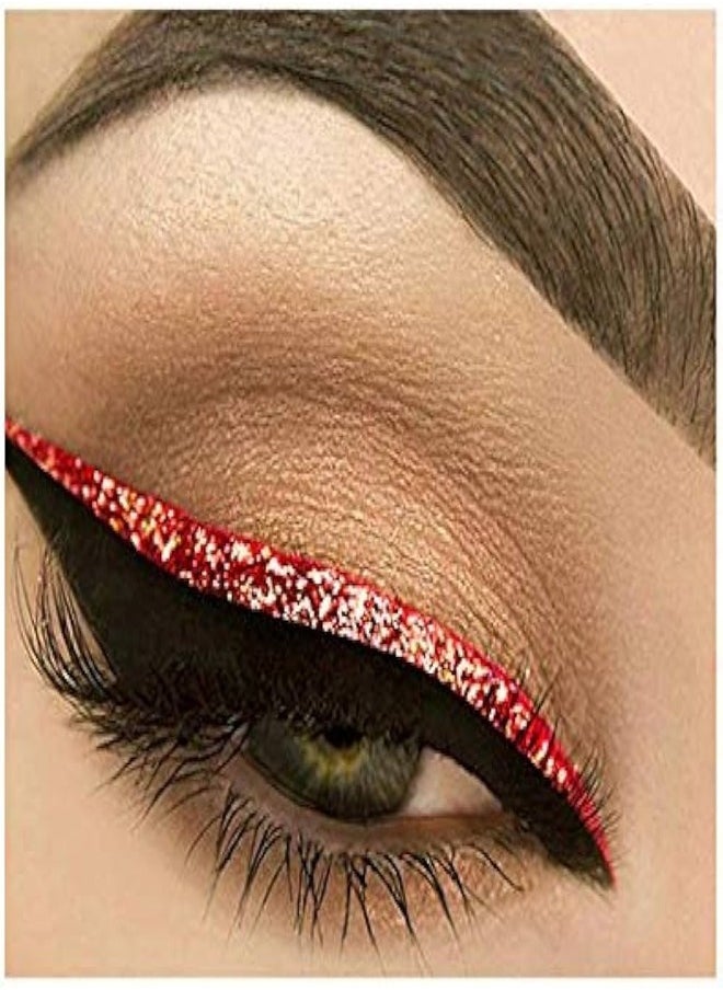 SEPHORA COLLECTION 12HR Colorful Special Effects Multichrome Retractable Eyeliner – 01 Red Solstice, Longwear Shifting Metallic Gel Liner