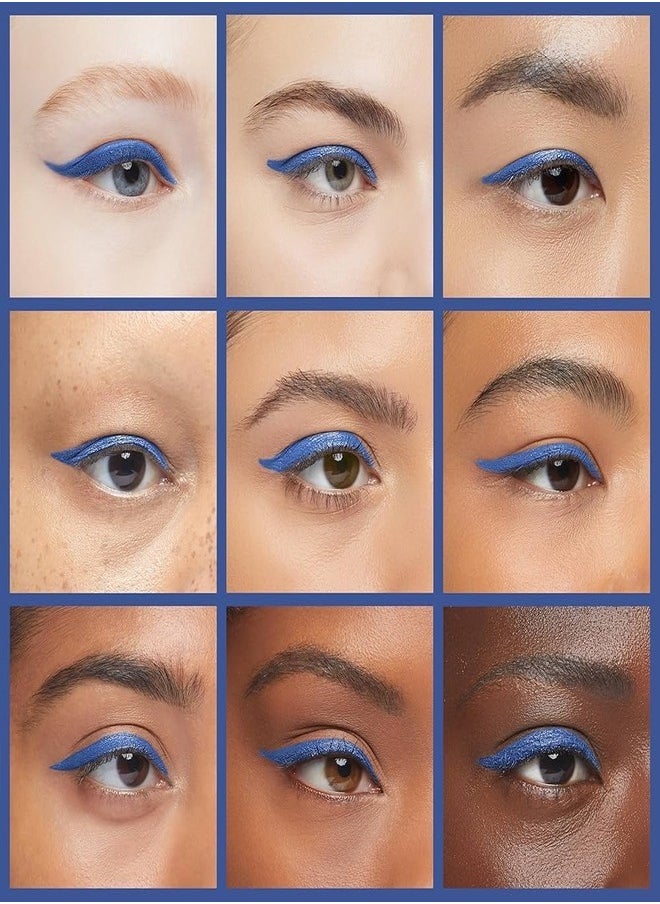 SEPHORA COLLECTION 12HR Colorful Special Effects Multichrome Retractable Eyeliner – 03 Celestial Blue, Longwear Shifting Metallic Gel Liner