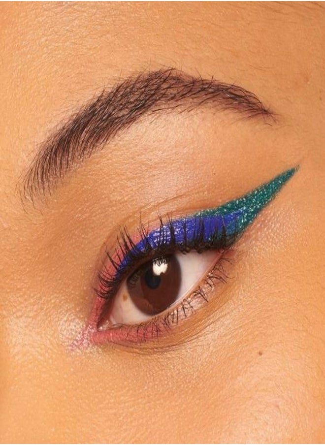 SEPHORA COLLECTION 12HR Colorful Special Effects Multichrome Retractable Eyeliner – 03 Celestial Blue, Longwear Shifting Metallic Gel Liner