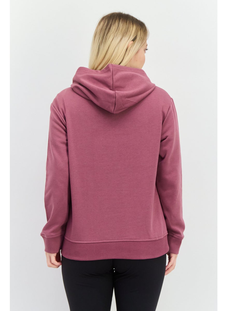 Women Sportswear Fit Outdoor Sweatshirt, Rust Rose