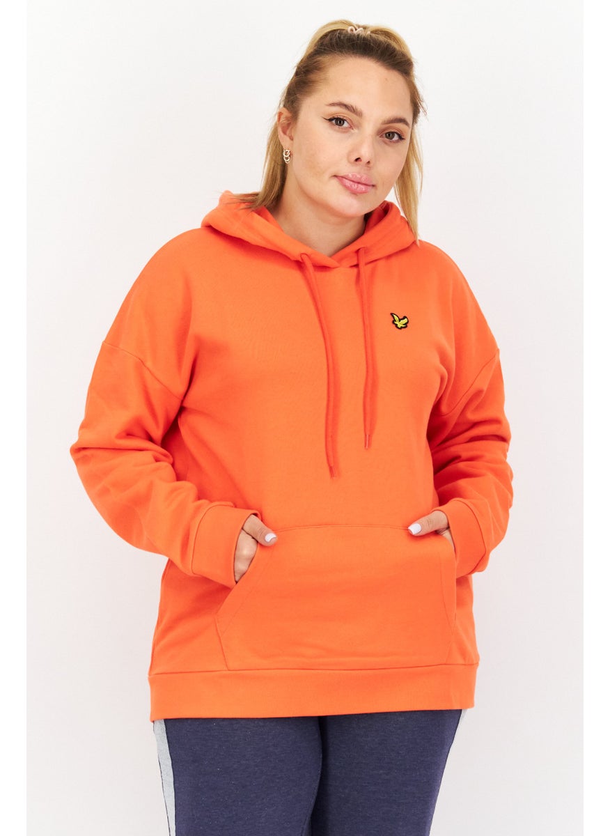 Women Oversized Fit Hooded Long Sleeves Running Sweatshirts, Rose