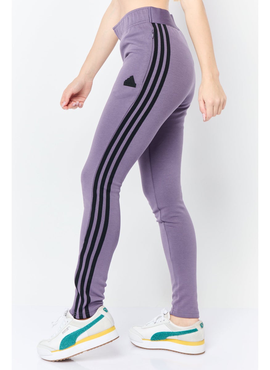 Women Sportswear Fit Drawstring  Training Track Pants, Purple