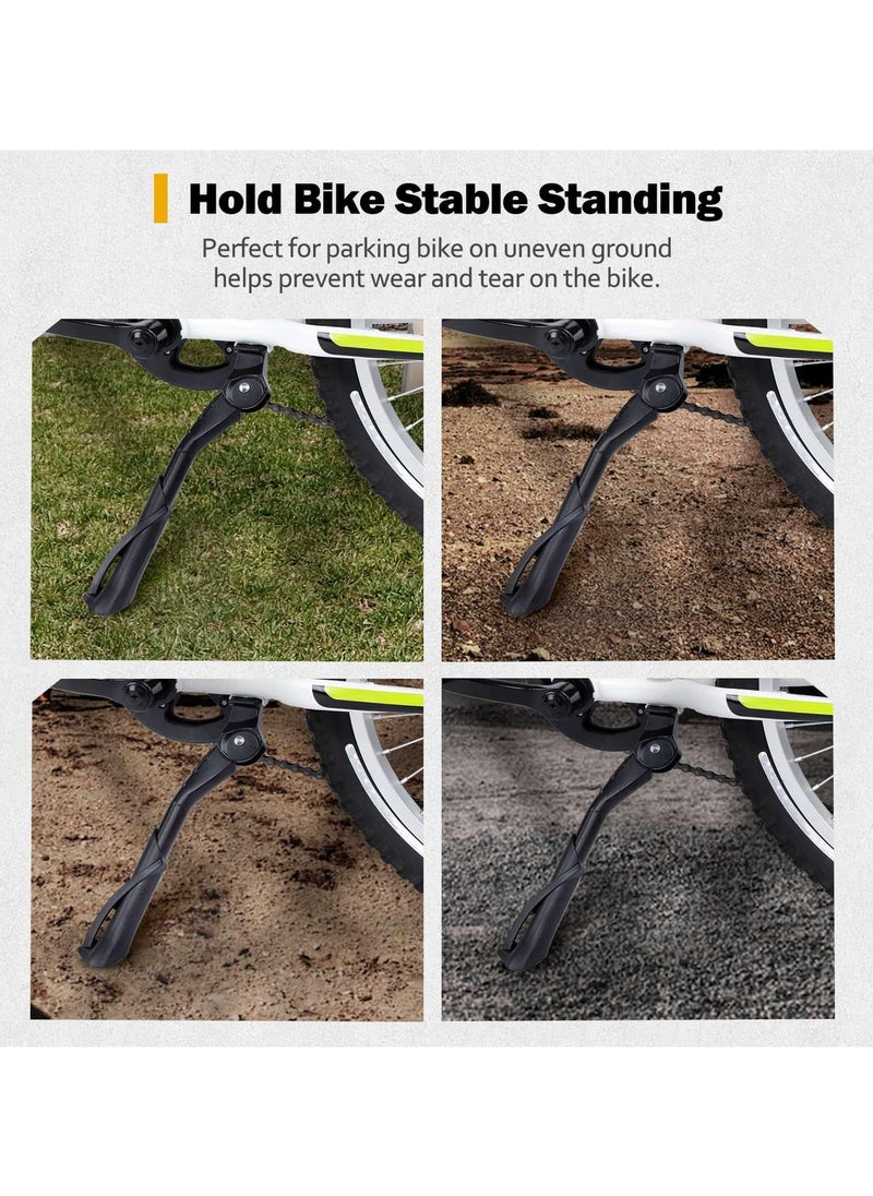 Bike Kickstand for Kids Bike 18 20 22 inch Wheel, Center Mount Bicycle Kick Stand, Universal Adjustable Child Kickstands, Adjustable Bicycle Kickstand, for 18-22 Adult Mountain Bike, Road Bike