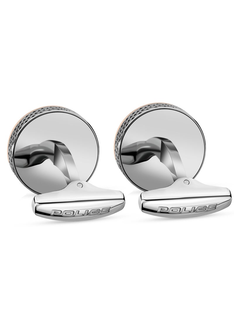Perforated Silver Cuff Links