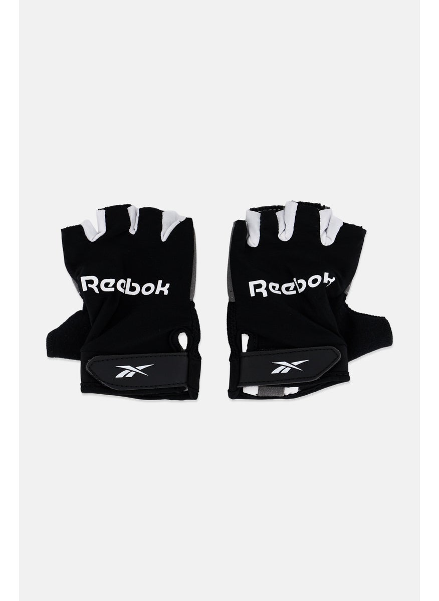 Men Brand Logo Fitness Gloves, Multicolor