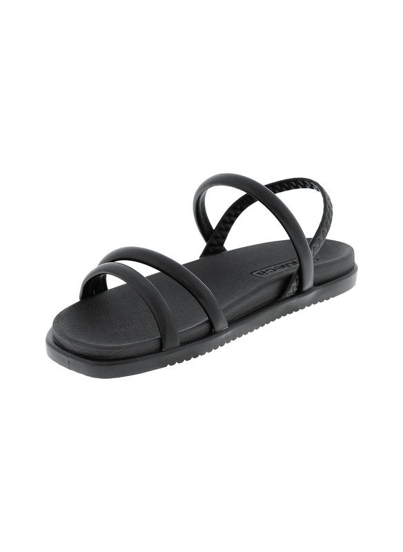 Moleca Ladies Sandals With Back Strap Black | Made In Brazil