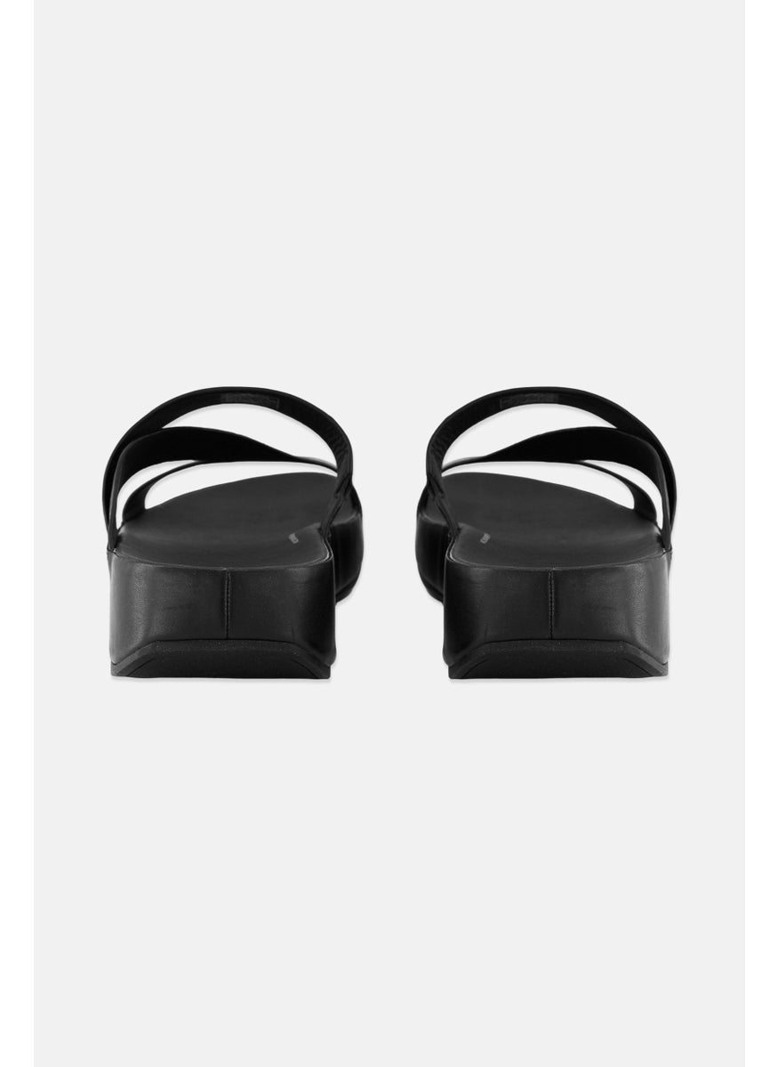 Men Samel Slip On Slides, Black