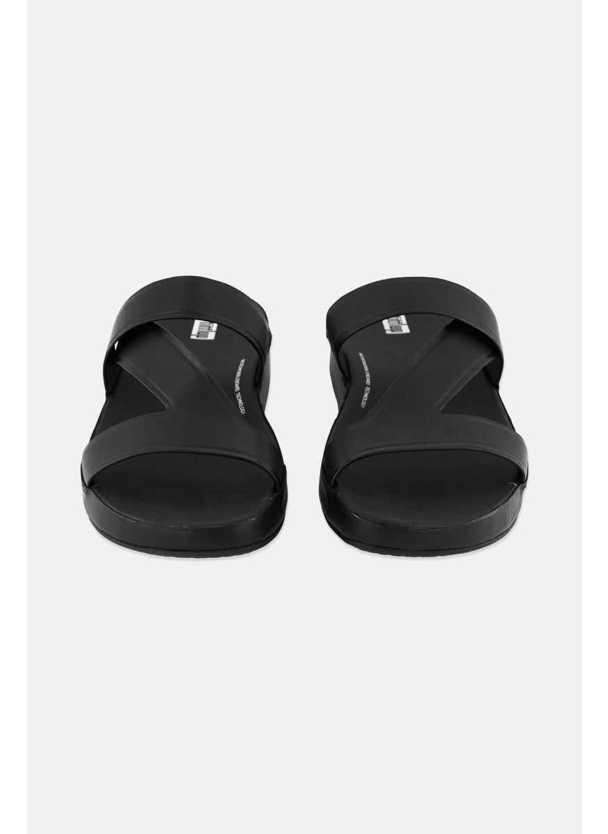 Men Samel Slip On Slides, Black