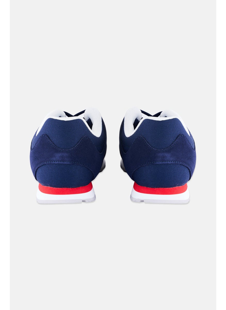 Men Lace Up Casual Shoes, Navy