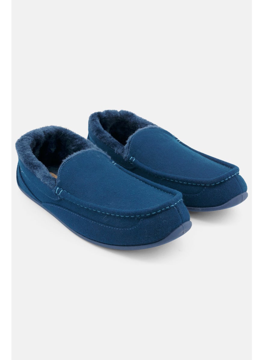 Men Medium Spun Slip On Heather Upper Casual Shoes, Royal Blue