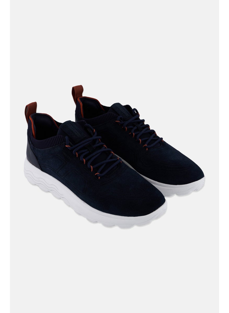 Men Lace Up Casual Sneaker, Navy