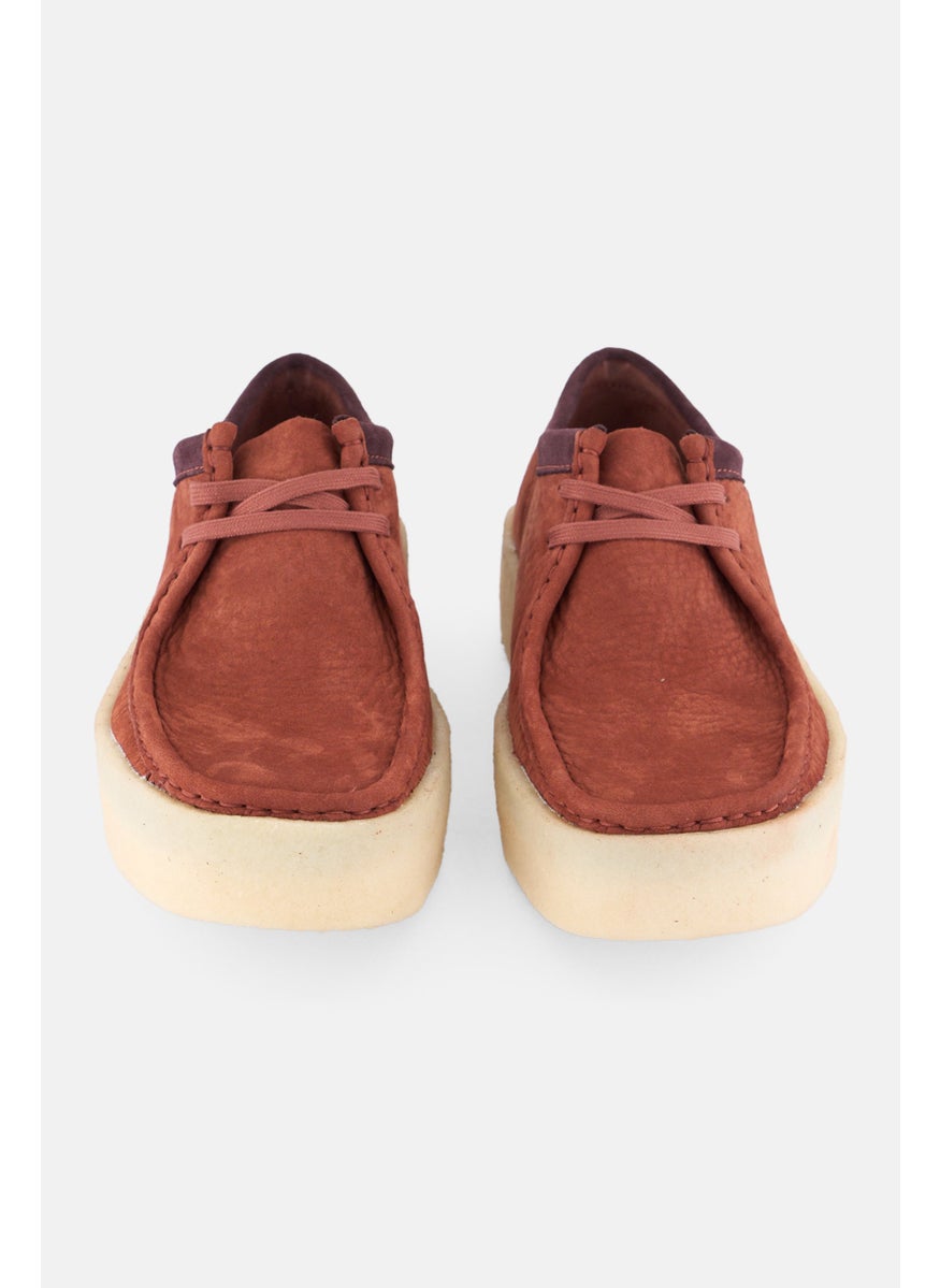 Men Standard Wakkabee Cup Lace Up Casual Shoes, Rust