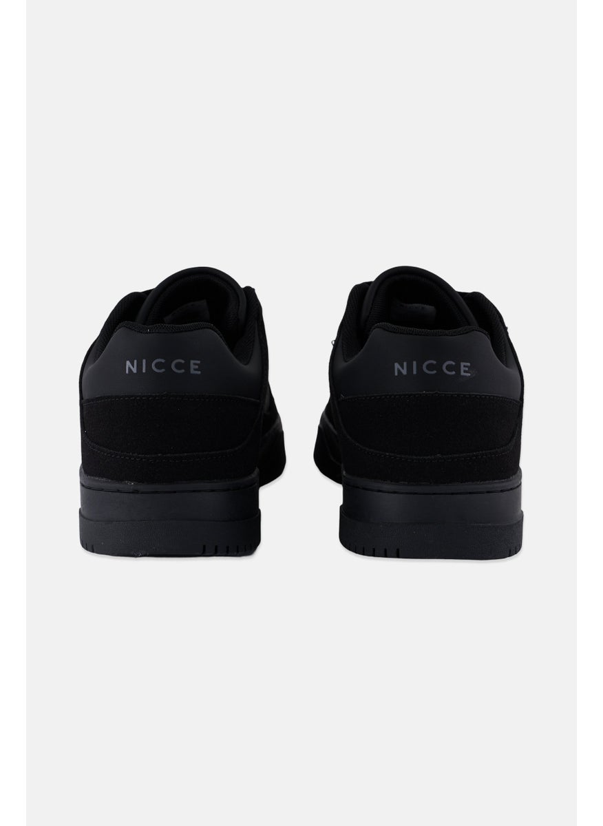 Men Lace Up Casual Shoes, Black