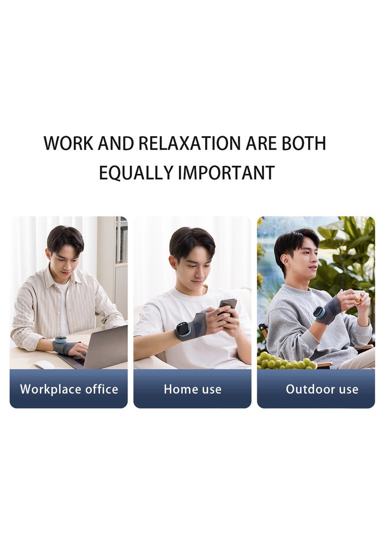 EMS smart tendon sheath hand heating wrist guard hot compress breathable detachable hand sprain massage protective gear