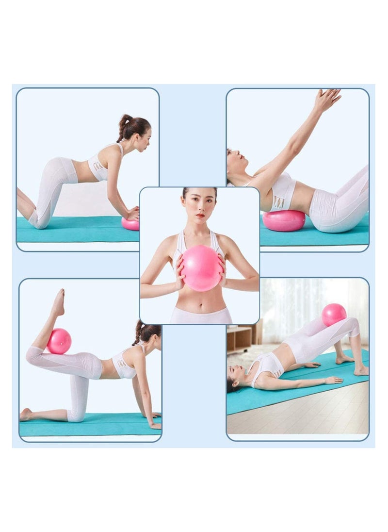 2Pcs Small Pilates Ball Therapy Ball Mini Workout Ball Core Ball 9 Inch Small Exercise Ball Mini Bender Ball Pilates Yoga Workout Bender Core Training and Physical Therapy