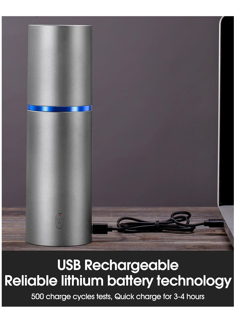 Mini Vacuum, Air Duster and Hand Pump 3 in 1, Cordless Handheld Vacuum, USB Rechargeable, Easy to Clean Desktop, Keyboard, Drawer, Car Interior and Other Crevices, Small Spaces