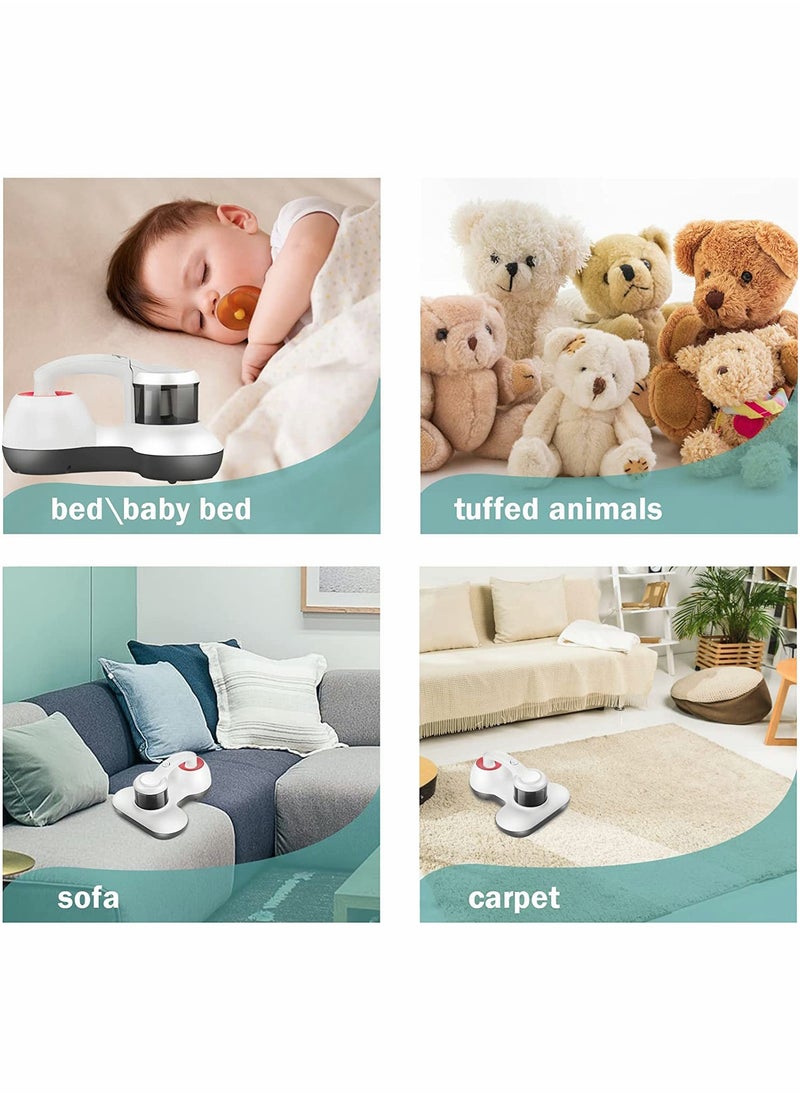 Bed Vacuum Cleaner UV Mattress Vacuum Cleaner, Handheld Deep Mattress Cleaner Suitable for Bedding, Sofa, Other Fabric Surfaces