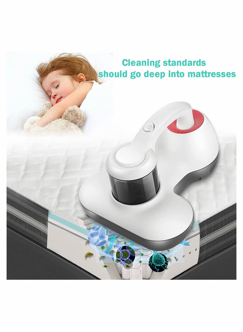 Bed Vacuum Cleaner UV Mattress Vacuum Cleaner, Handheld Deep Mattress Cleaner Suitable for Bedding, Sofa, Other Fabric Surfaces