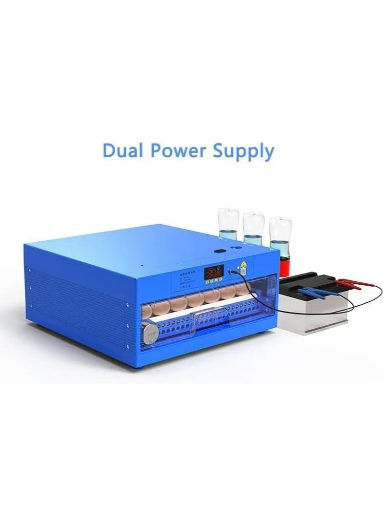 36 Egg Drawer Type Dual Power Automatic Egg Incubator - Blue