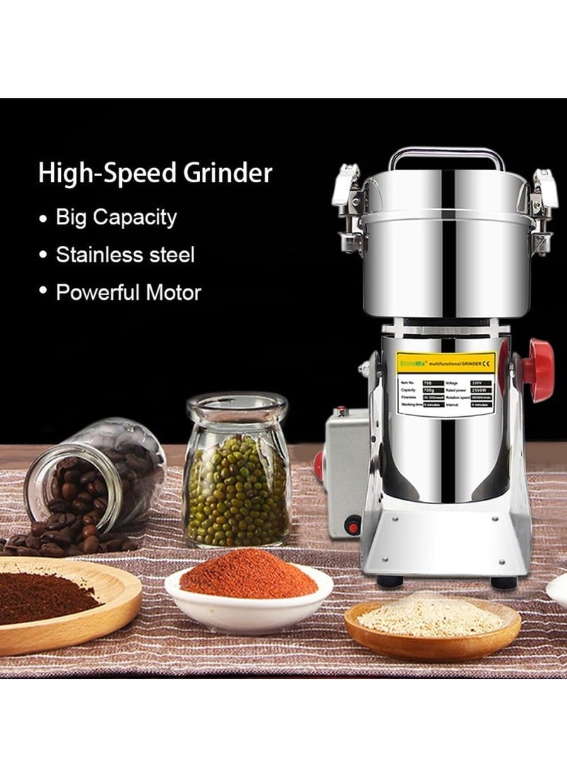 Multifunctional Electric Flour Mill Machine – Automatic Powder Grinder for Wheat, Coffee, and Spices | Stainless Steel Home Use Grinder | Efficient and Durable