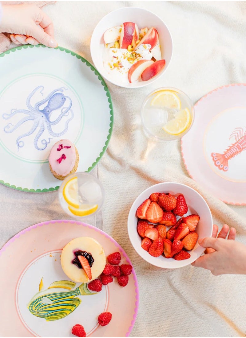 Animal Melamine Dinner Plates (Set of 4)