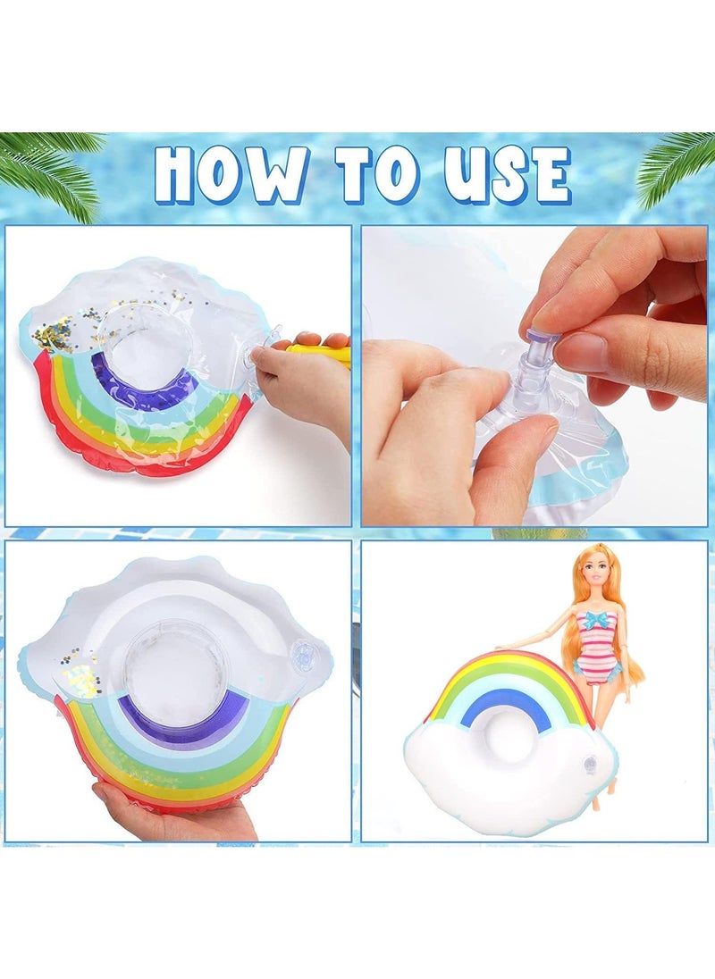 16-Piece Inflatable Drink Holders Floating Cup Holders Beverages Beer Coasters For Summer Swim Pool Party