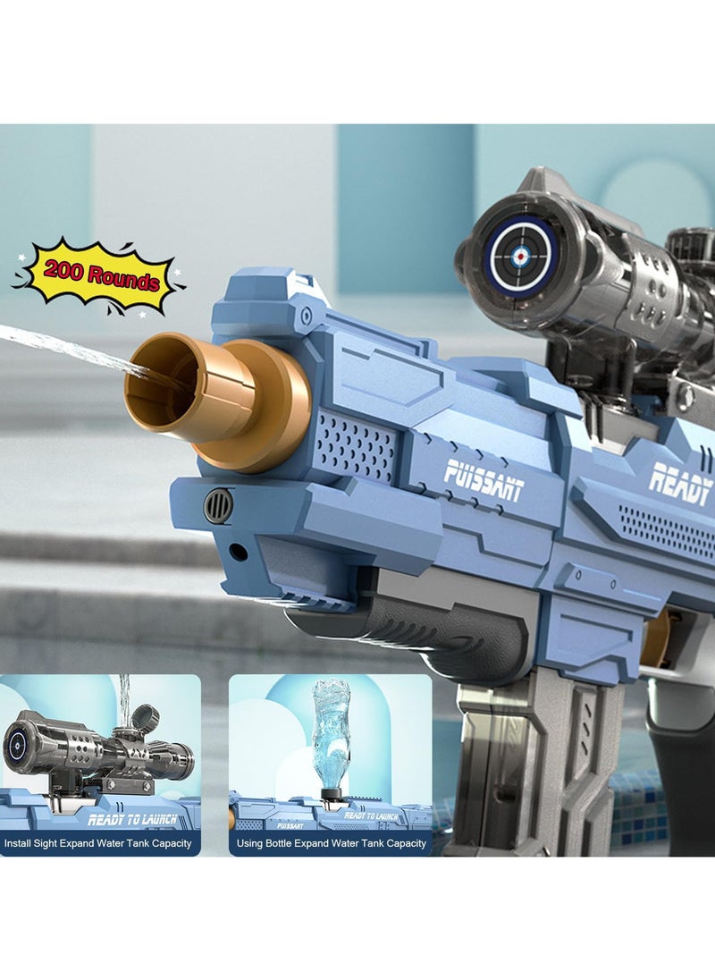 Electric Water Guns for Adults Kids,Long Distance Automatic Squirt Gun Up to 32 FT Range with Magnifying Lens,Summer Outdoor Beach and Pool Party Toy