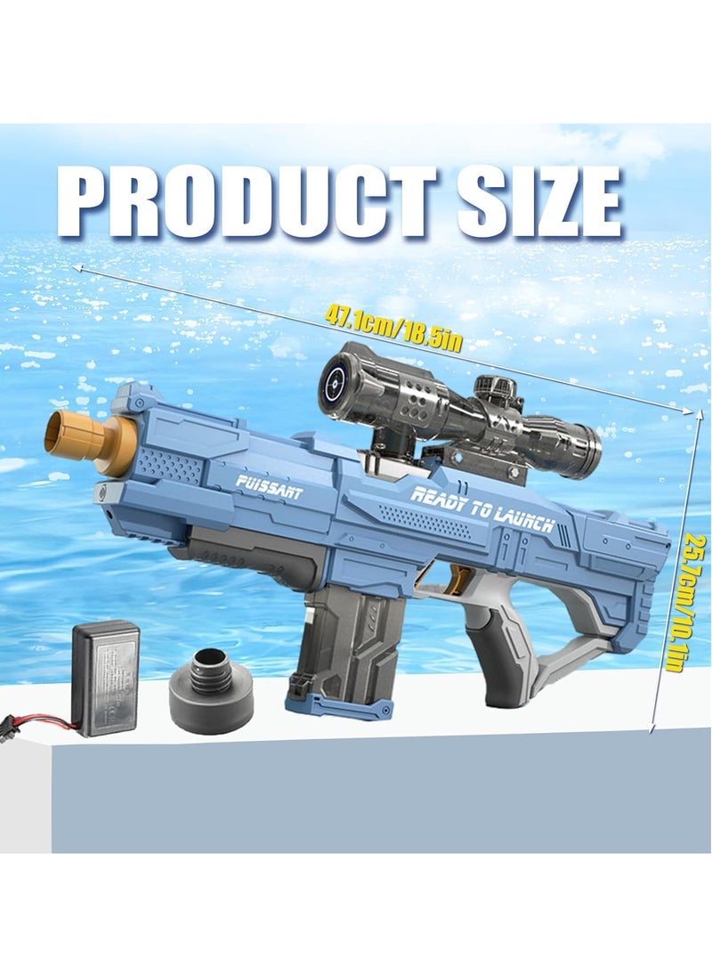 Electric Water Guns for Adults Kids,Long Distance Automatic Squirt Gun Up to 32 FT Range with Magnifying Lens,Summer Outdoor Beach and Pool Party Toy