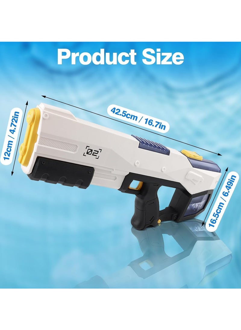 Electric Water Gun, Automatic Water gun Waterproof, 32-Foot Shooting Range and Battery Powered Water Gun,Pool Beach Outdoor Children's Squirt Toys