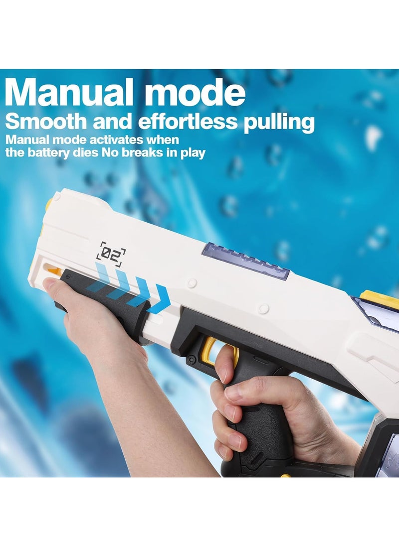Electric Water Gun, Automatic Water gun Waterproof, 32-Foot Shooting Range and Battery Powered Water Gun,Pool Beach Outdoor Children's Squirt Toys