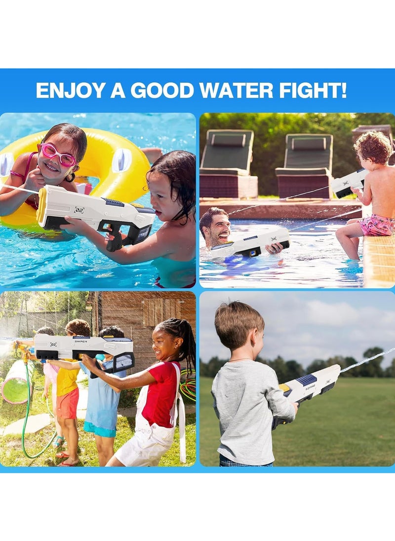 Electric Water Gun, Automatic Water gun Waterproof, 32-Foot Shooting Range and Battery Powered Water Gun,Pool Beach Outdoor Children's Squirt Toys